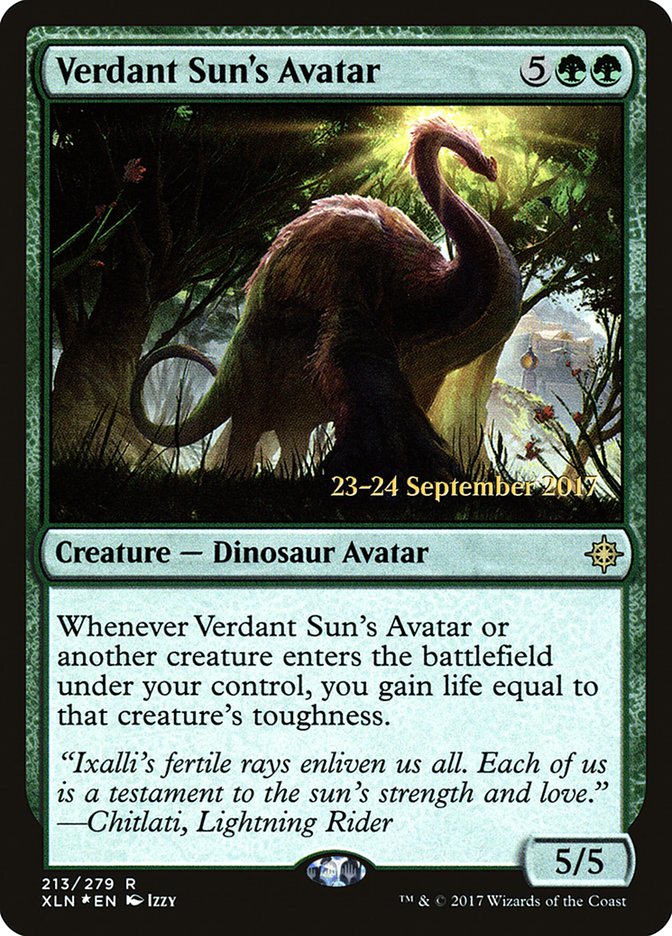 Verdant Sun's Avatar [Ixalan Prerelease Promos] | Gamers Paradise