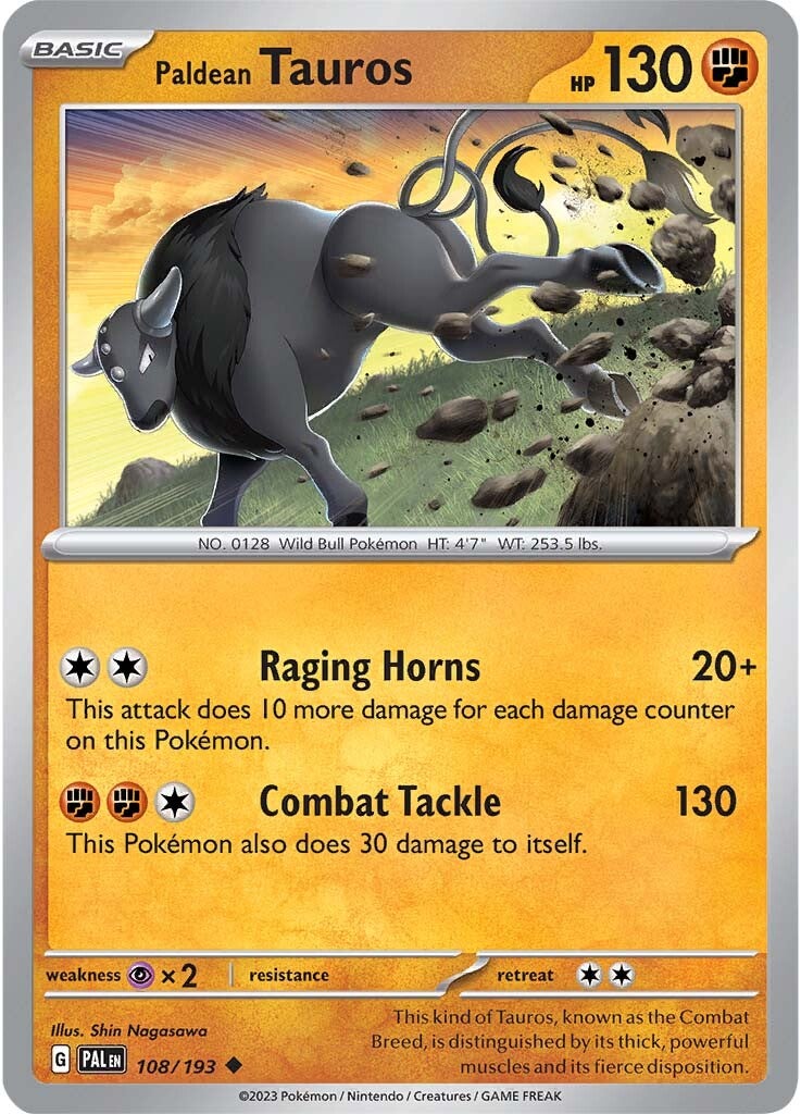 Paldean Tauros (108/193) [Scarlet & Violet: Paldea Evolved] | Gamers Paradise