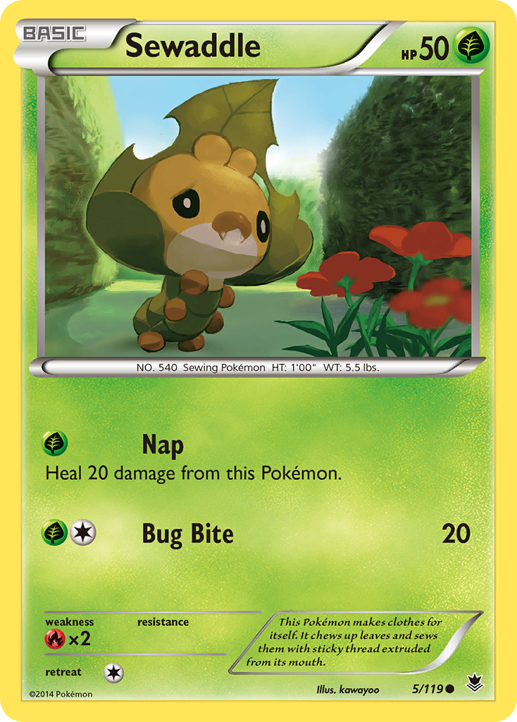 Sewaddle (5/119) [XY: Phantom Forces] | Gamers Paradise