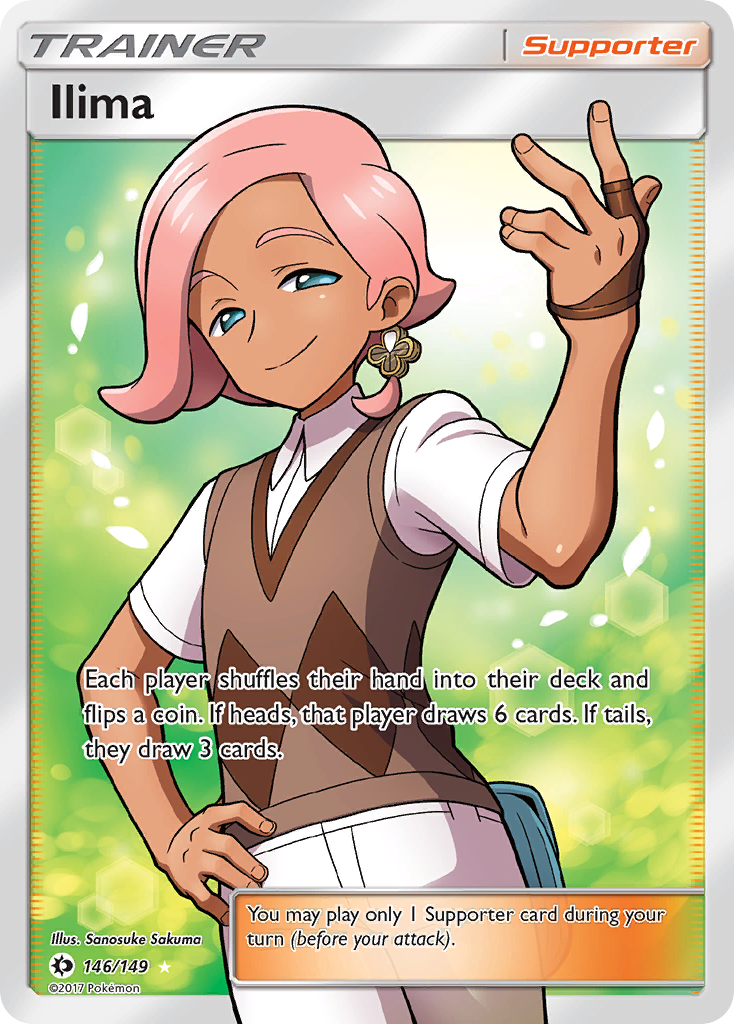 Pokemon Sun & Moon Base Set Ultra Rare Ilima #146 Pokemon Sun & Moon Base Set Ultra Rare Ilima #146