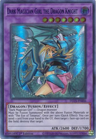 Dark Magician Girl the Dragon Knight (Alternate Art) (Green) [DLCS-EN006] Ultra Rare | Gamers Paradise