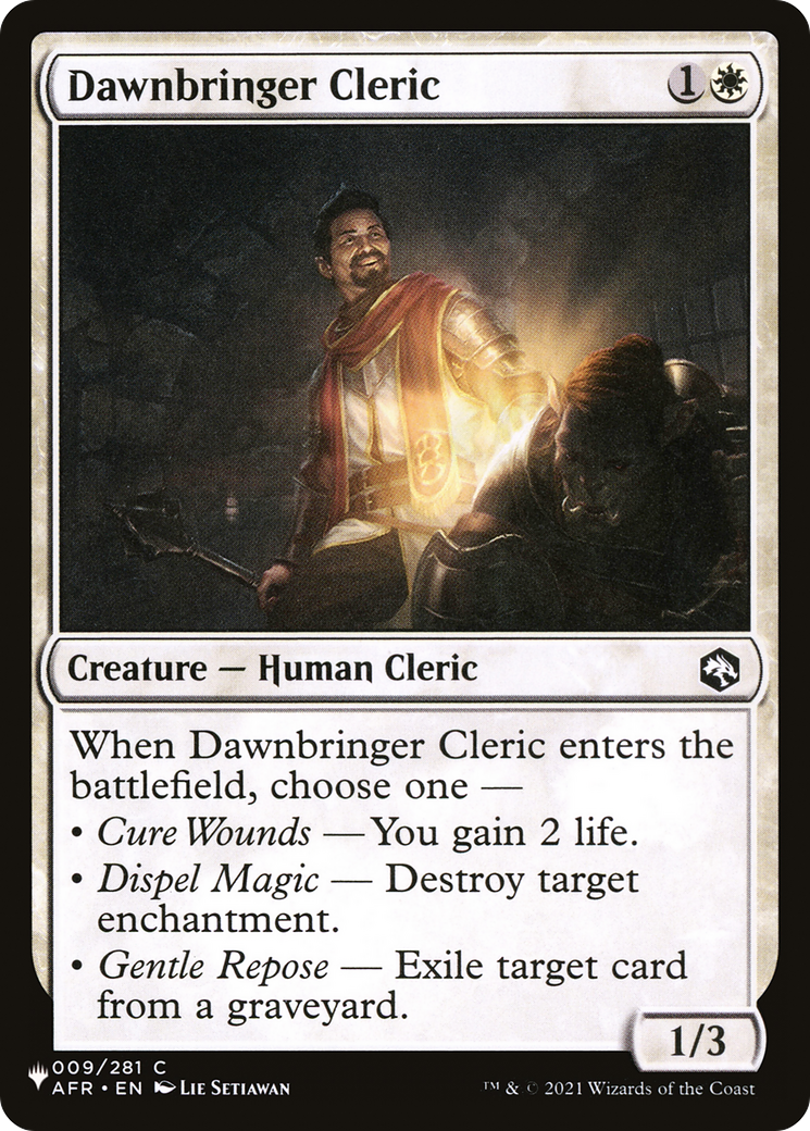 Dawnbringer Cleric [The List Reprints] | Gamers Paradise