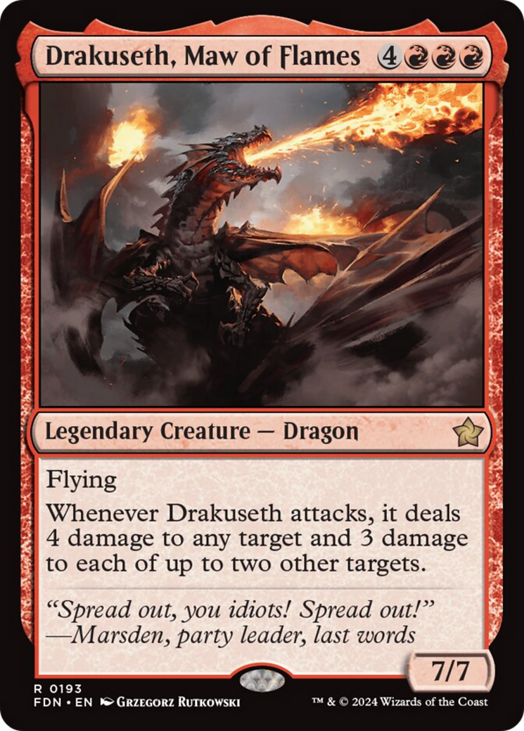 Drakuseth, Maw of Flames [Foundations] | Gamers Paradise