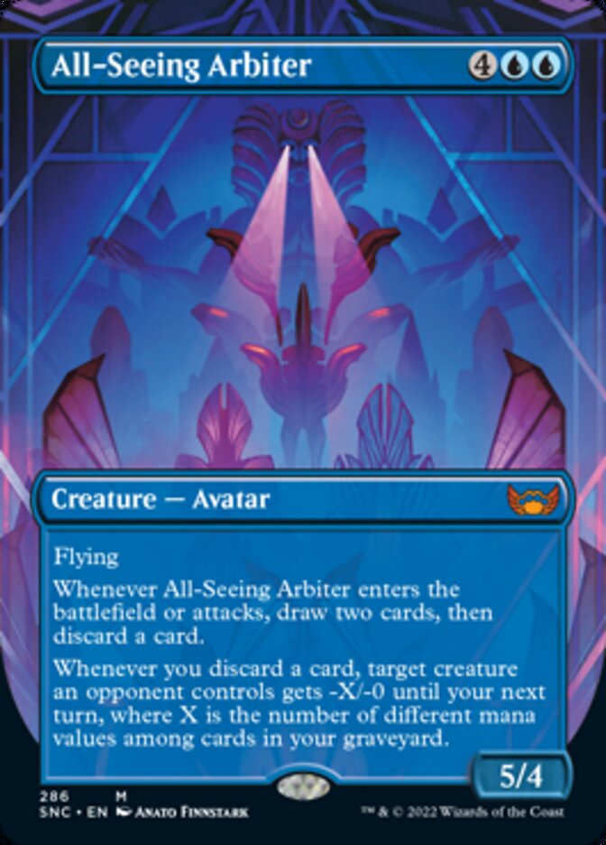 All-Seeing Arbiter (Borderless Alternate Art) [Streets of New Capenna] | Gamers Paradise
