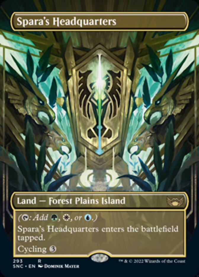 Spara's Headquarters (Borderless Alternate Art) [Streets of New Capenna] | Gamers Paradise