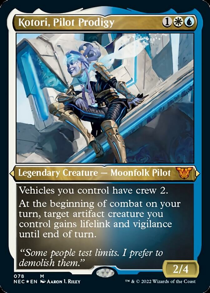 Kotori, Pilot Prodigy (Showcase Display Commander) [Kamigawa: Neon Dynasty Commander] | Gamers Paradise