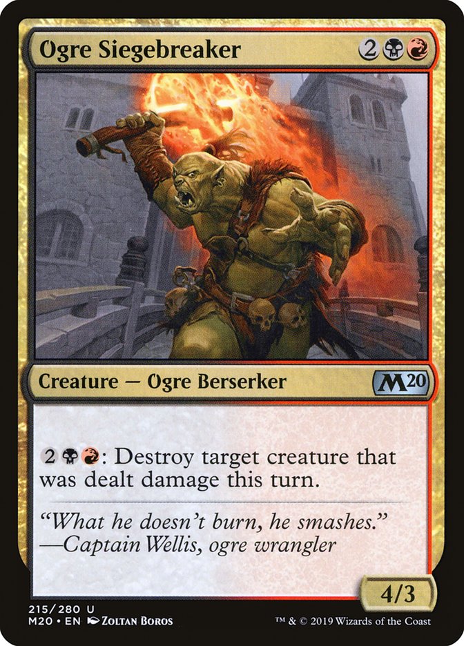 Ogre Siegebreaker [Core Set 2020] | Gamers Paradise