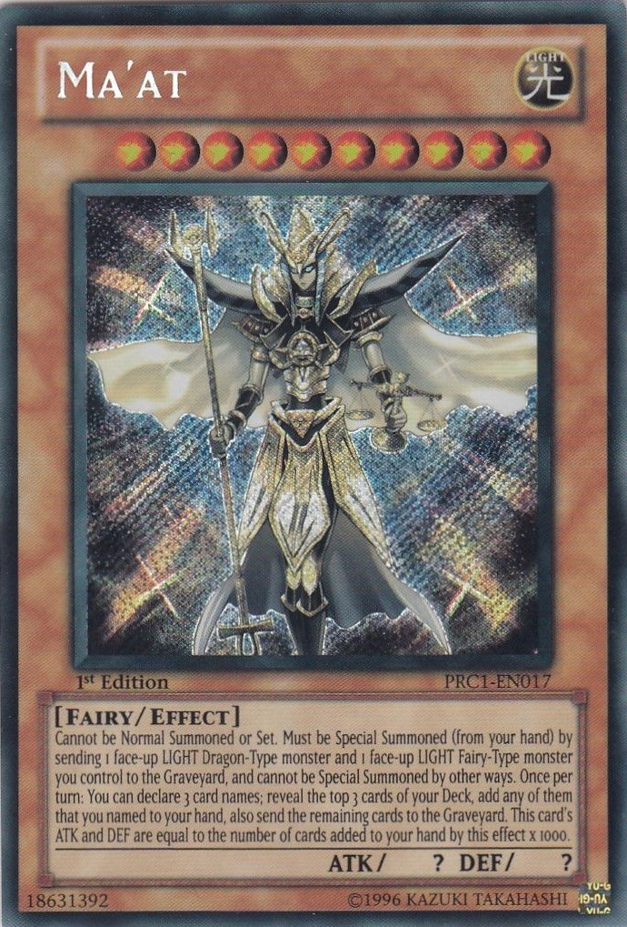 Ma'at [PRC1-EN017] Secret Rare | Gamers Paradise