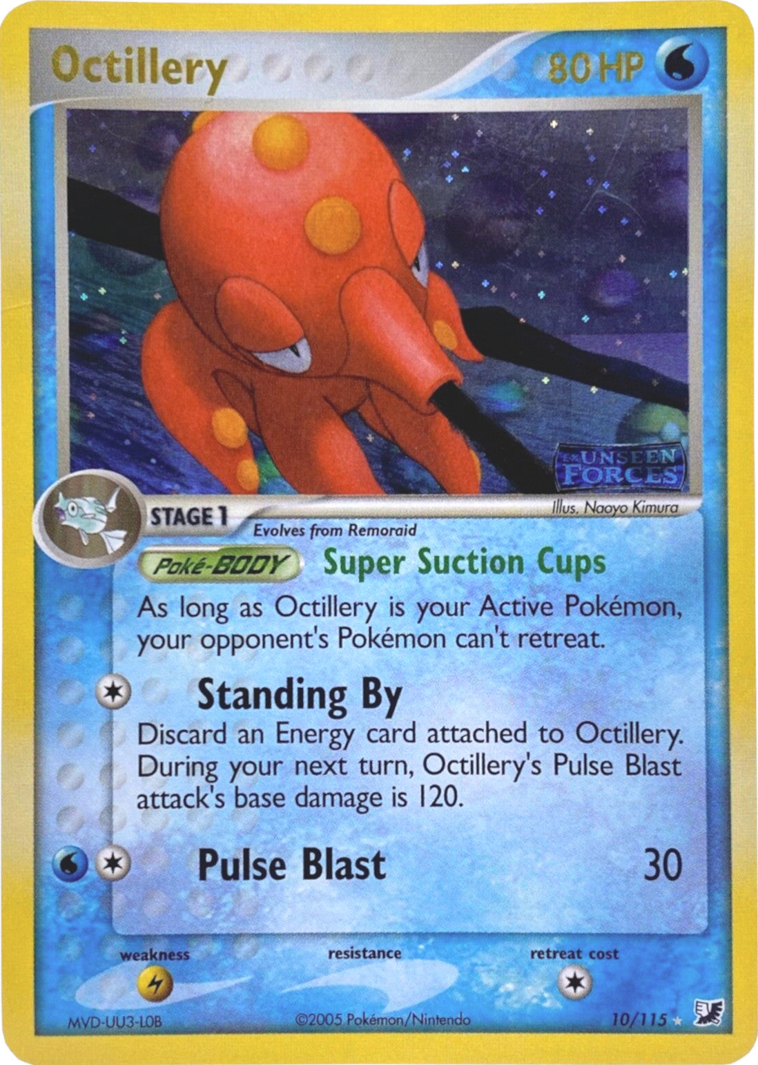 Octillery (10/115) (Stamped) [EX: Unseen Forces] | Gamers Paradise