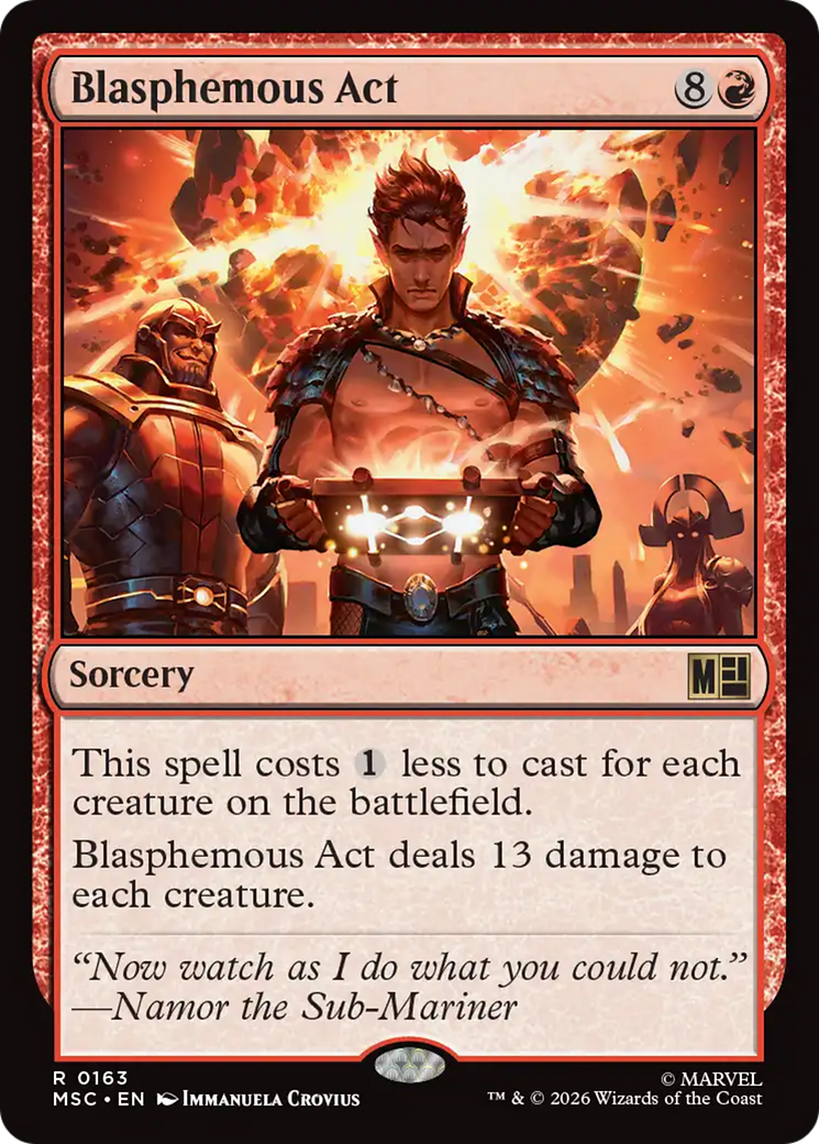 Blasphemous Act (Surge Foil) [Marvel Super Heroes Commander] | Gamers Paradise