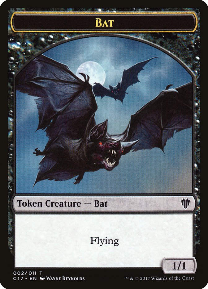 Bat // Vampire Double-Sided Token [Commander 2017 Tokens] | Gamers Paradise