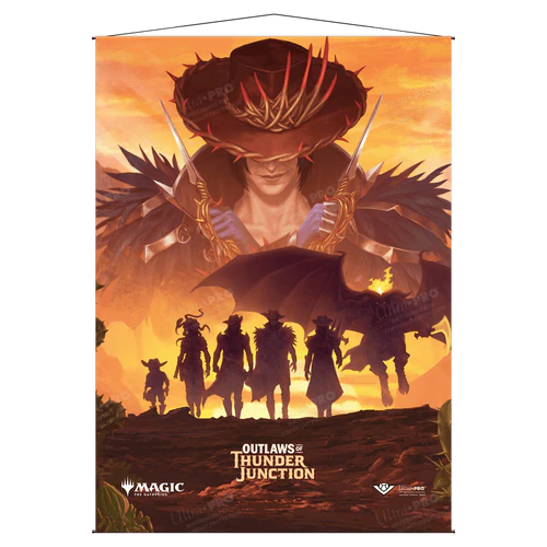 Outlaws of Thunder Junction Gang Silhouette Wall Scroll | Gamers Paradise