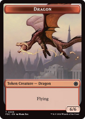 Dragon (0009) // Treasure Double-Sided Token [Foundations Commander Tokens] | Gamers Paradise
