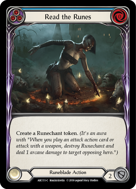 Read the Runes (Blue) [ARC111-C] (Arcane Rising)  1st Edition Normal | Gamers Paradise