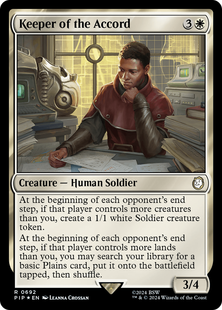 Keeper of the Accord (Surge Foil) [Fallout] | Gamers Paradise