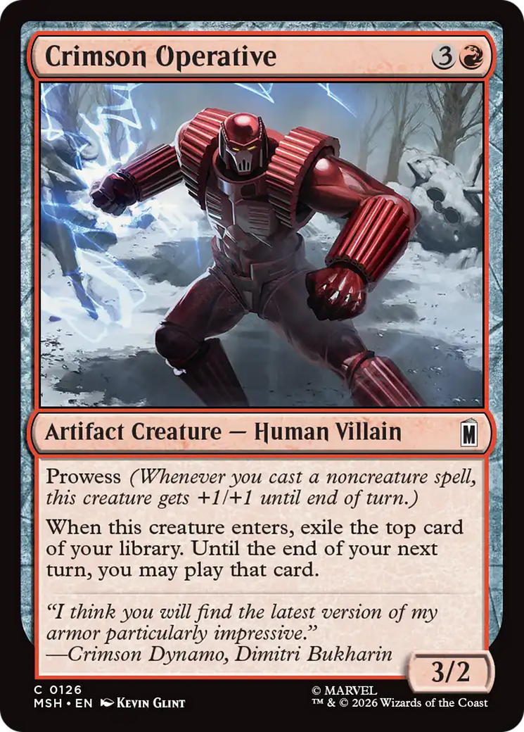 Crimson Operative [Marvel Super Heroes] | Gamers Paradise