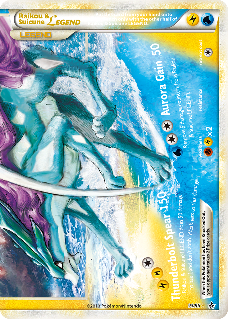 Raikou & Suicune LEGEND (93/95) [HeartGold & SoulSilver: Unleashed] | Gamers Paradise