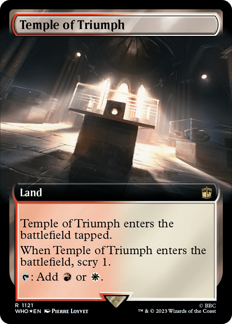 Temple of Triumph (Extended Art) (Surge Foil) [Doctor Who] | Gamers Paradise