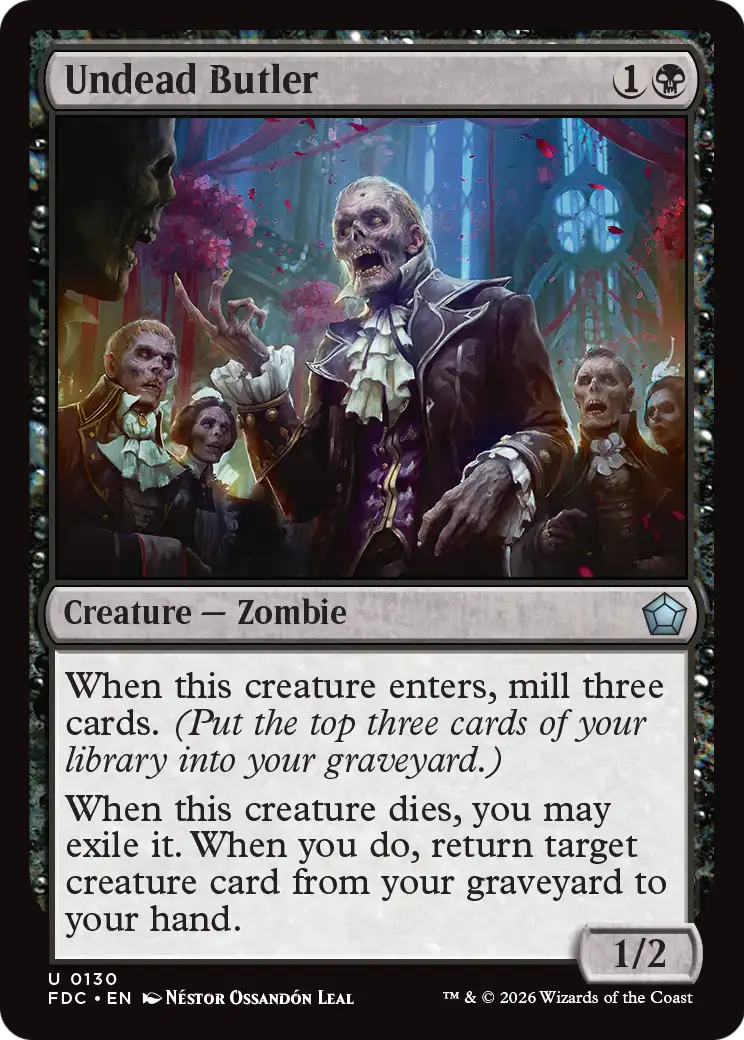 Undead Butler [Foundations Commander] | Gamers Paradise
