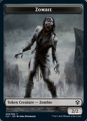Zombie // Horror Double-Sided Token [Commander 2021 Tokens] | Gamers Paradise