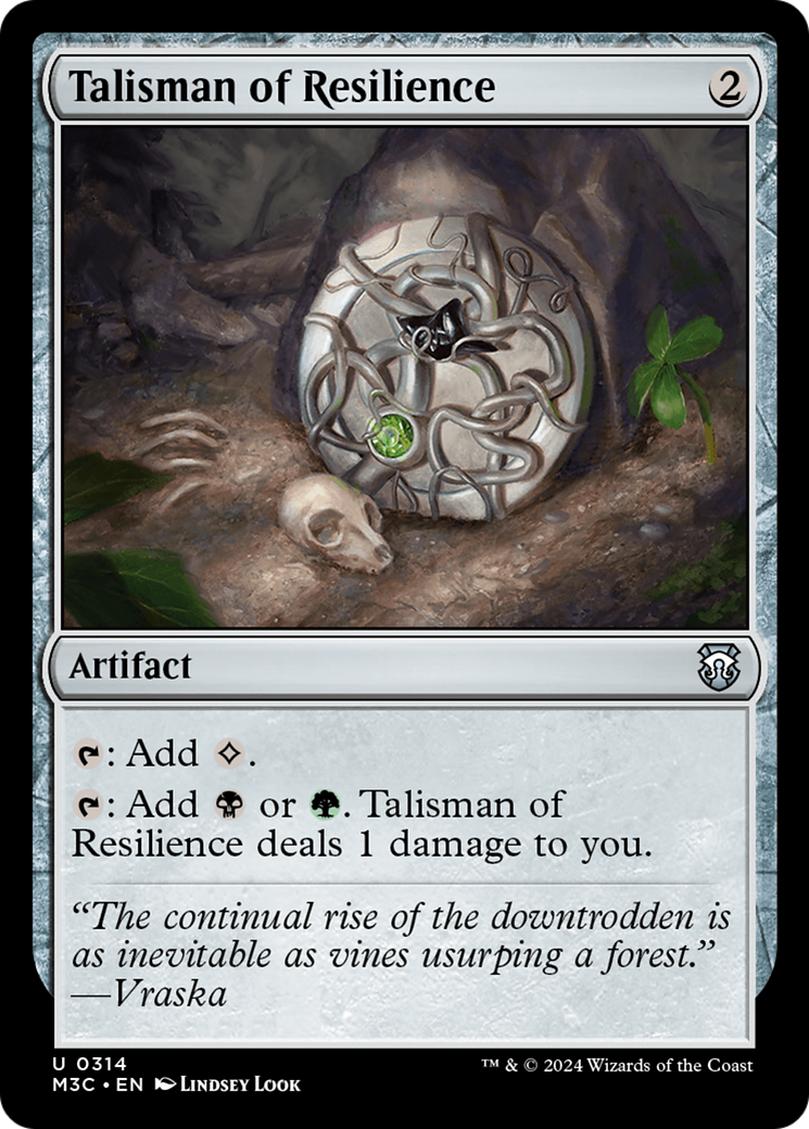 Talisman of Resilience (Ripple Foil) [Modern Horizons 3 Commander] | Gamers Paradise