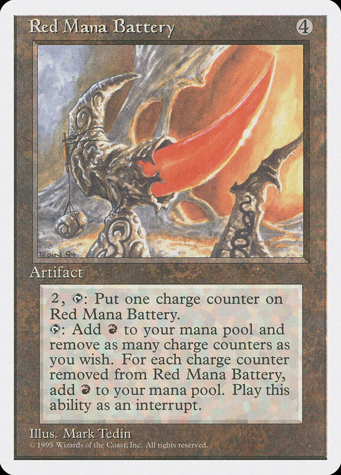 Red Mana Battery [Fourth Edition] | Gamers Paradise