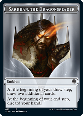 Sarkhan, the Dragonspeaker // Sarkhan, the Dragonspeaker Double-Sided Token [Starter Commander Decks] | Gamers Paradise
