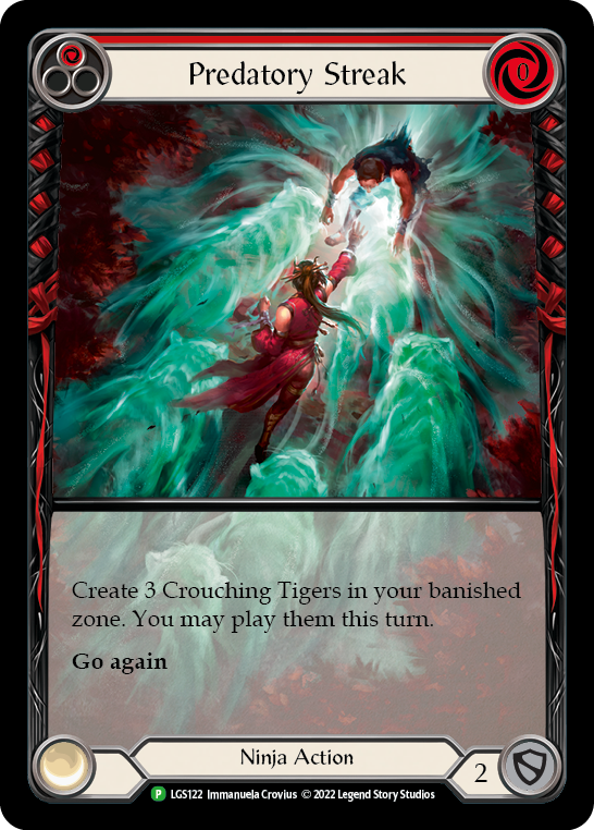 Predatory Streak (Red) [LGS122] (Promo)  Rainbow Foil | Gamers Paradise