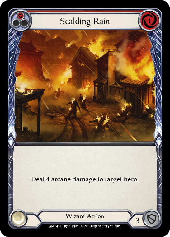Scalding Rain (Red) [ARC141-C] (Arcane Rising)  1st Edition Normal | Gamers Paradise