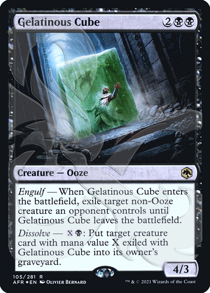Gelatinous Cube (Ampersand Promo) [Dungeons & Dragons: Adventures in the Forgotten Realms Promos] | Gamers Paradise