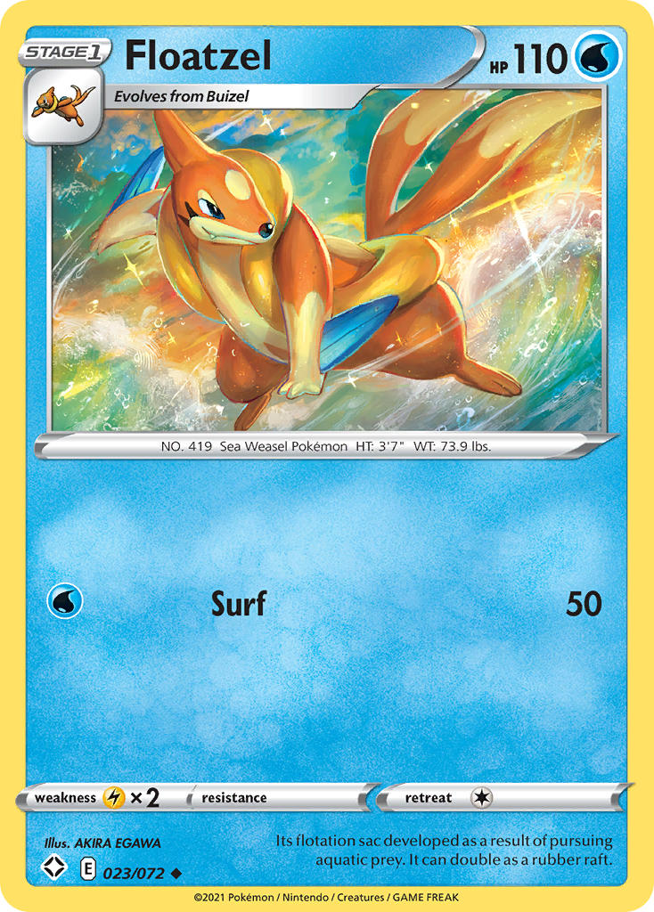 Floatzel (023/072) [Sword & Shield: Shining Fates] | Gamers Paradise