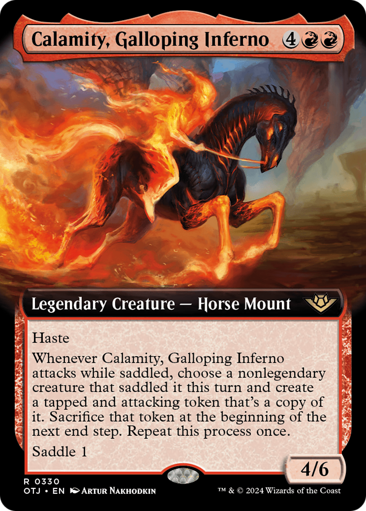 Calamity, Galloping Inferno (Extended Art) [Outlaws of Thunder Junction] | Gamers Paradise