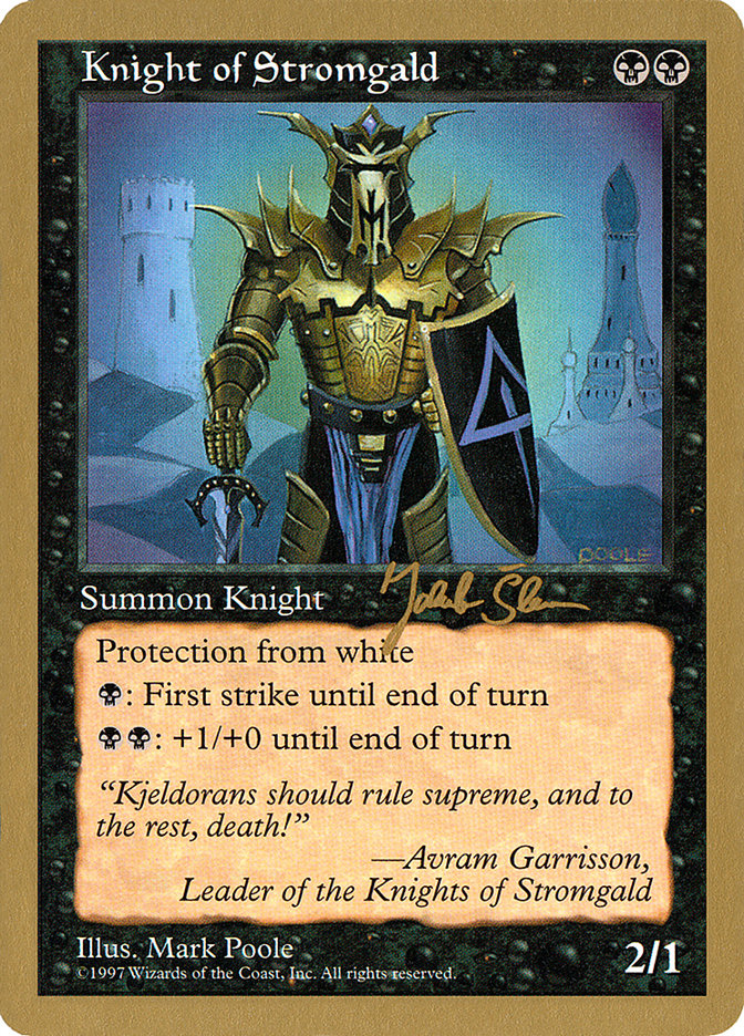 Knight of Stromgald (Jakub Slemr) [World Championship Decks 1997] | Gamers Paradise