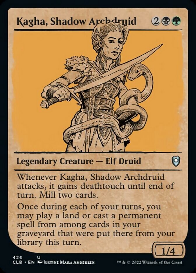 Kagha, Shadow Archdruid (Showcase) [Commander Legends: Battle for Baldur's Gate] | Gamers Paradise