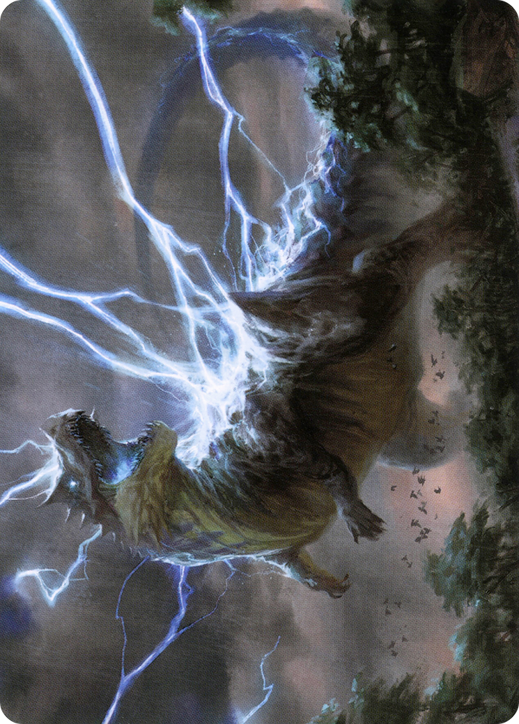 Thrasta, Tempest's Roar Art Card (41) [Modern Horizons 2 Art Series] | Gamers Paradise