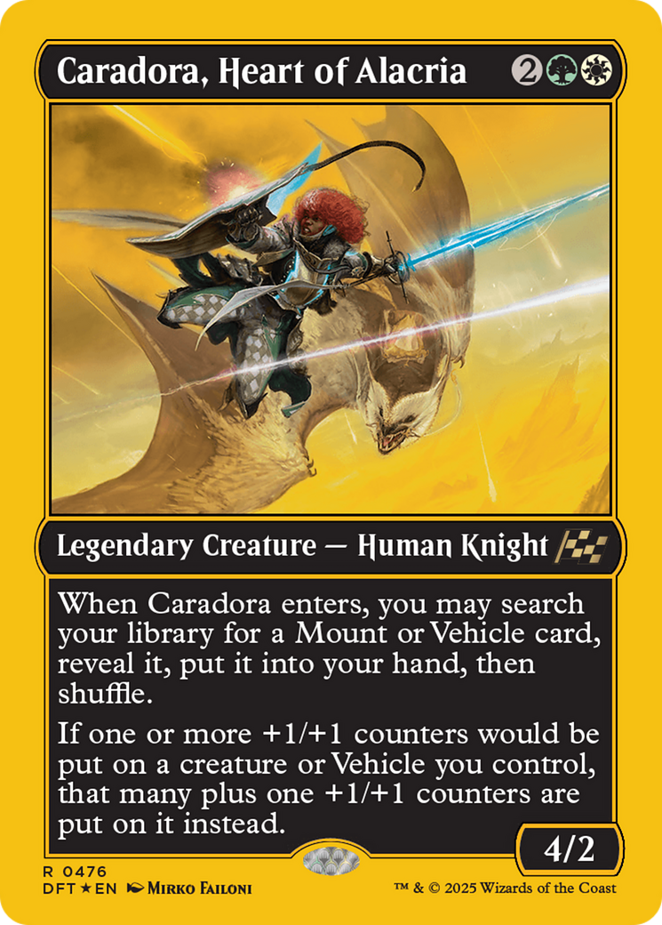 Caradora, Heart of Alacria (First-Place Foil) [Aetherdrift] | Gamers Paradise