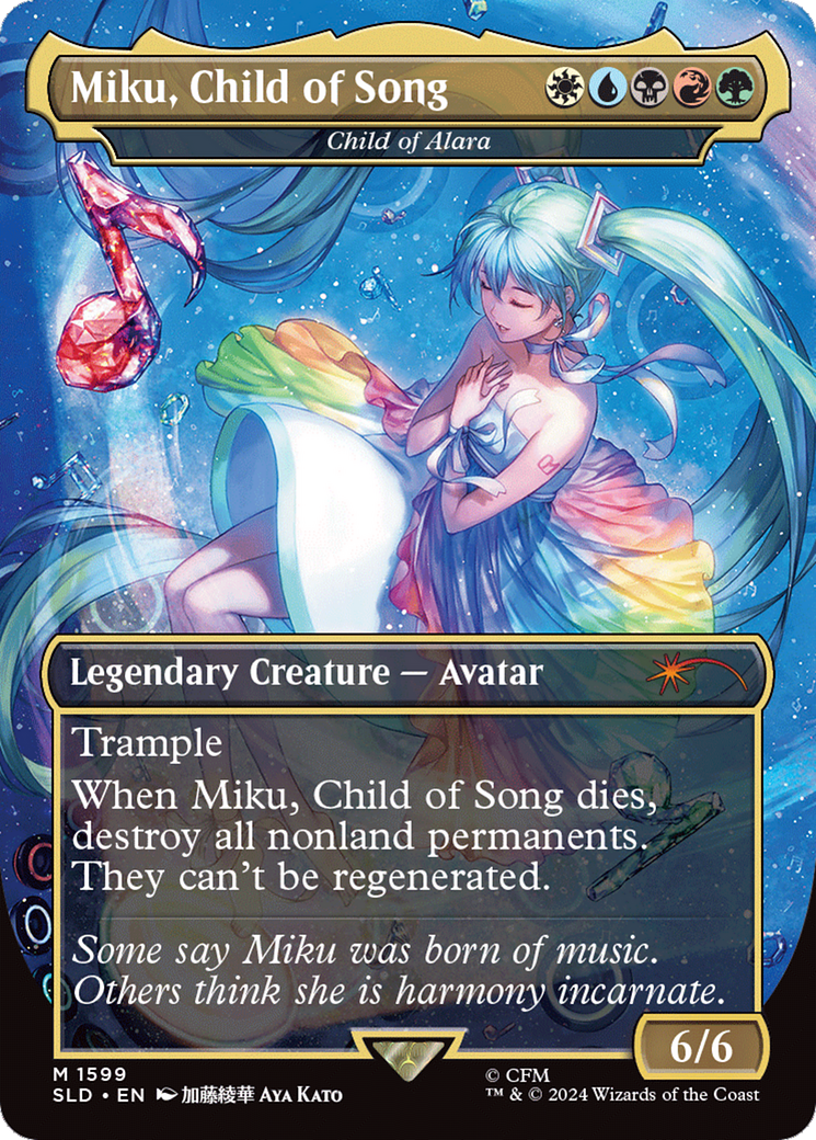 Miku, Child of Song - Child of Alara (Rainbow Foil) [Secret Lair Drop Series] | Gamers Paradise