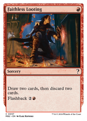 Faithless Looting (White Border) [Mystery Booster 2] | Gamers Paradise