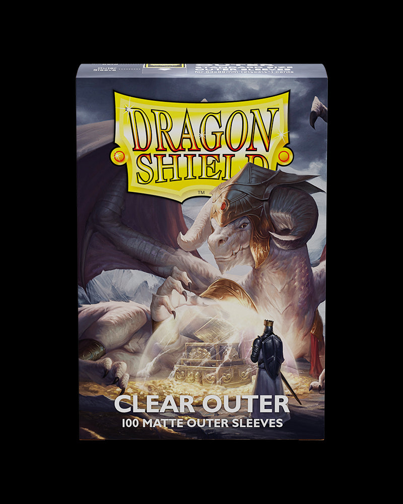 Dragon Shield: 100ct Outer Sleeves - Clear Matte (Standard) | Gamers Paradise