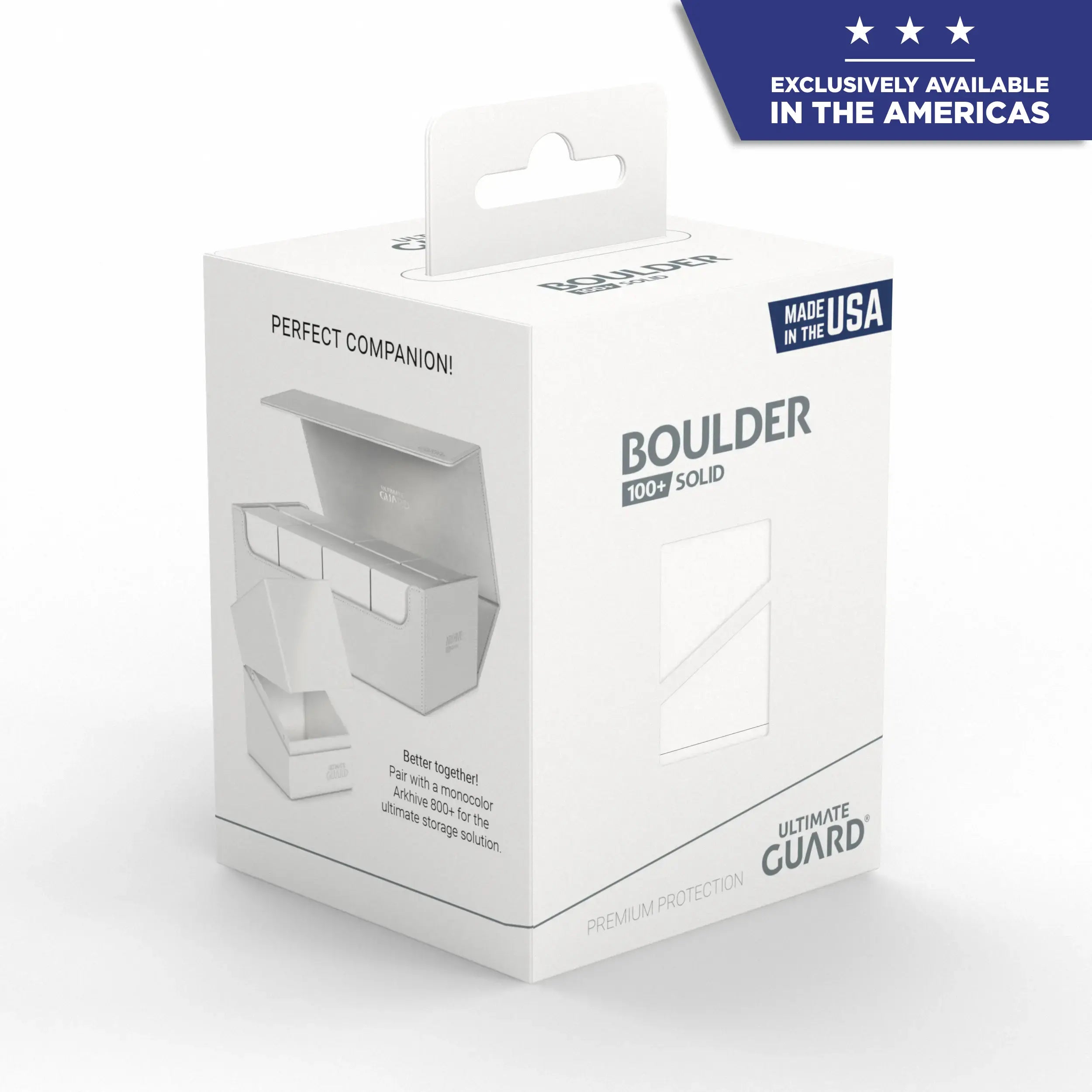 Ultimate Guard: Boulder Solid White | Gamers Paradise