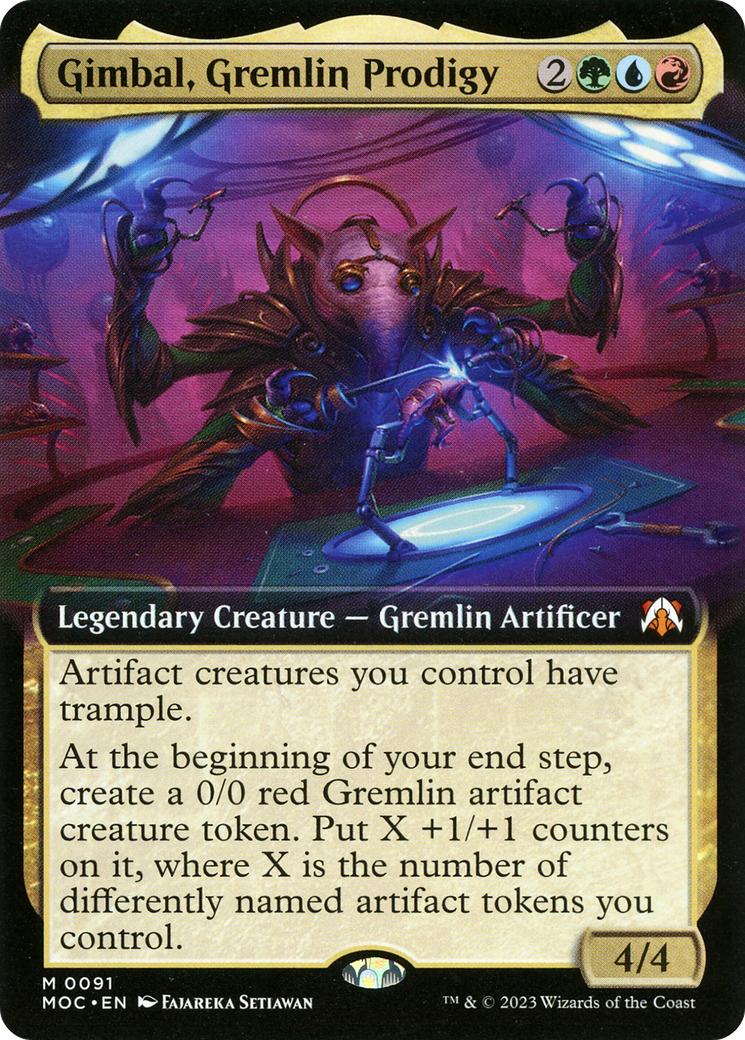 Gimbal, Gremlin Prodigy (Extended Art) [March of the Machine Commander] | Gamers Paradise