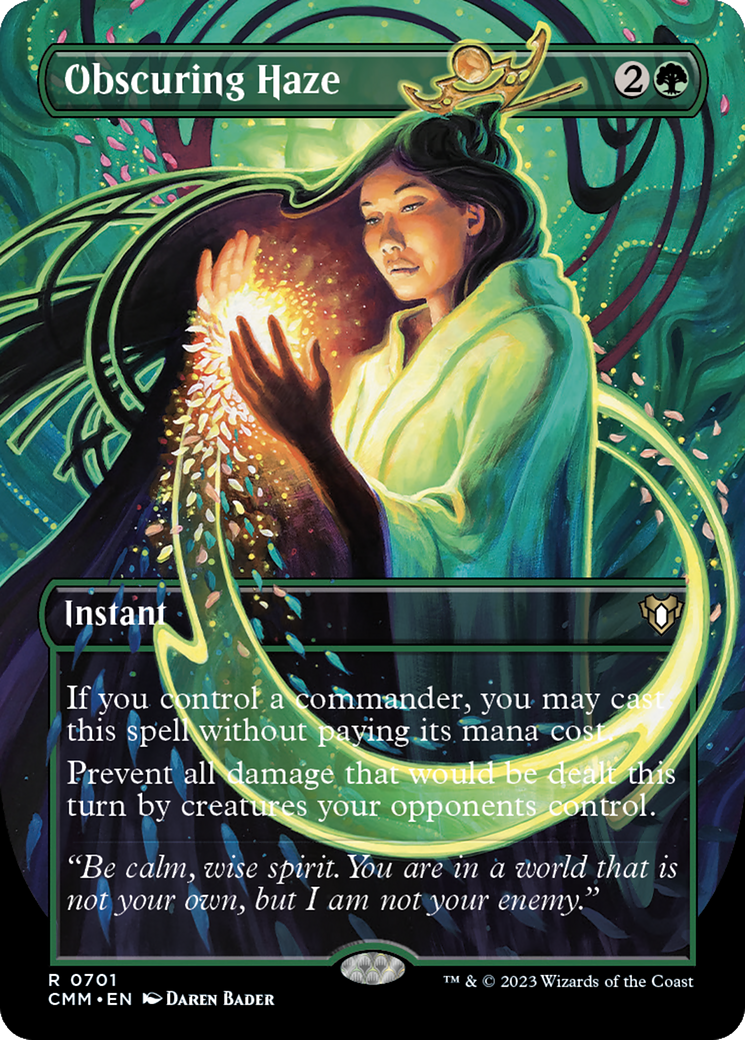 Obscuring Haze (Borderless Alternate Art) [Commander Masters] | Gamers Paradise