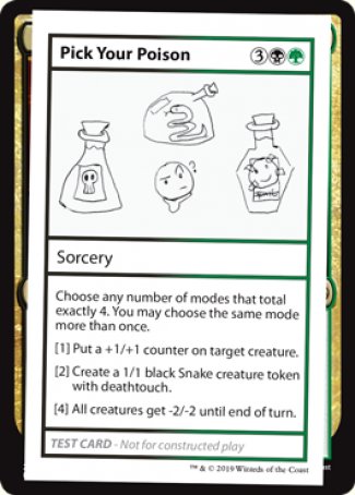 Pick Your Poison (2021 Edition) [Mystery Booster Playtest Cards] | Gamers Paradise