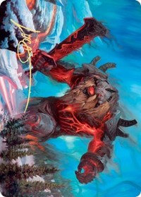 Quakebringer Art Card (Gold-Stamped Signature) [Kaldheim Art Series] | Gamers Paradise