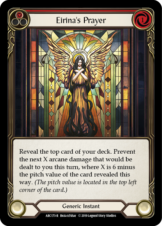 Eirina's Prayer (Red) [ARC173-R] (Arcane Rising)  1st Edition Normal | Gamers Paradise