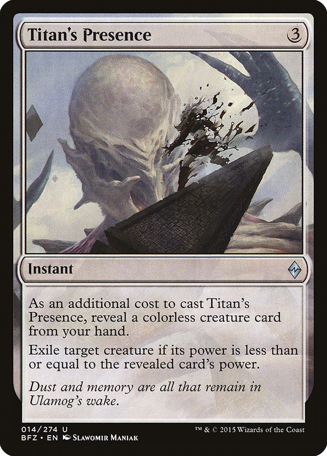 Titan's Presence [Battle for Zendikar] | Gamers Paradise