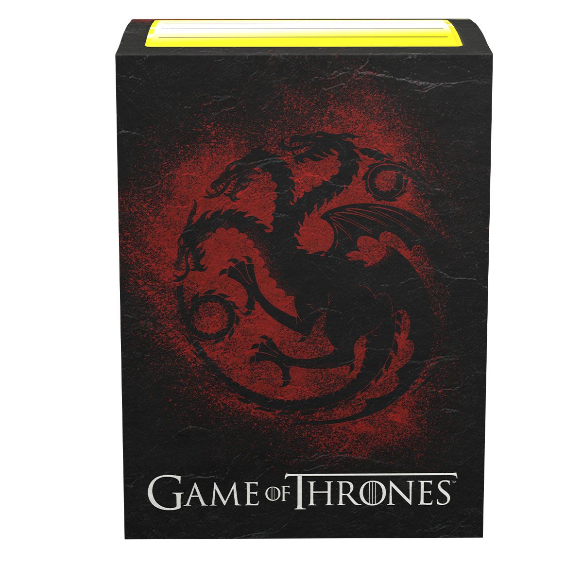 Dragon Shield: Standard 100ct Brushed Art Sleeves - Game of Thrones (House Targaryen) | Gamers Paradise