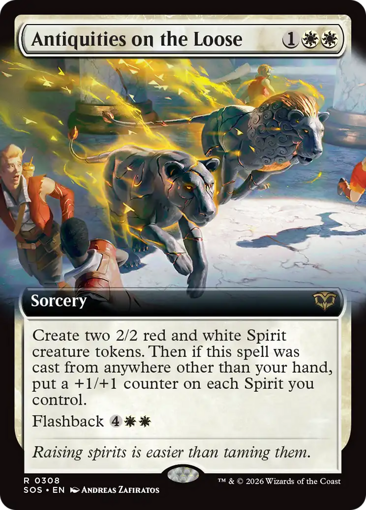 Antiquities on the Loose (Extended Art) [Secrets of Strixhaven] | Gamers Paradise