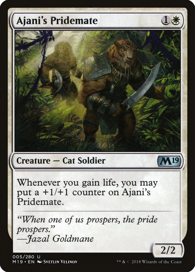 Ajani's Pridemate [Core Set 2019] | Gamers Paradise