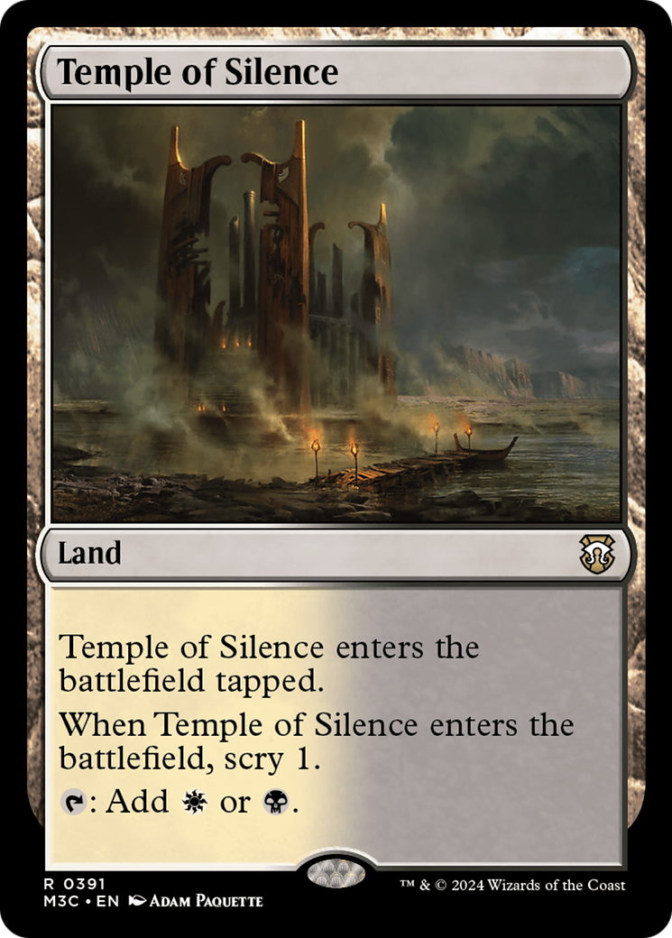 Temple of Silence (Ripple Foil) [Modern Horizons 3 Commander] | Gamers Paradise